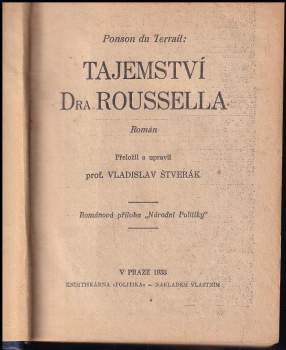 Pierre Alexis de Ponson du Terrail: Tajemství Dra Roussella
