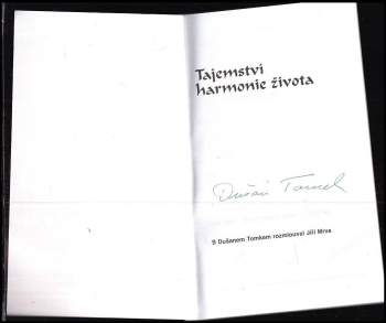 Dušan Tomek: Tajemství harmonie života