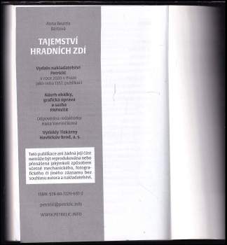 Anna Beatrix Bártová: Tajemství hradních zdí