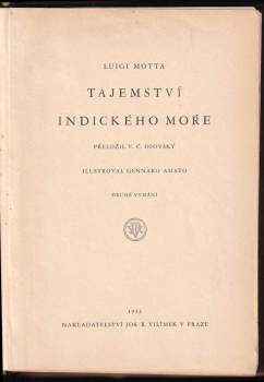 Luigi Motta: Tajemství Indického moře
