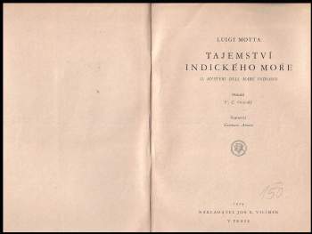 Luigi Motta: Tajemství Indického moře