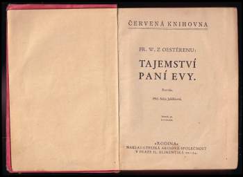 Friedrich Werner van Oestéren: Tajemství paní Evy