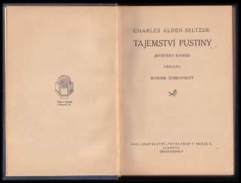 Charles Alden Seltzer: Tajemství pustiny
