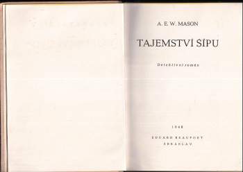 Alfred Edward Woodley Mason: Tajemství šípu
