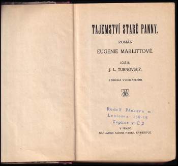 Eugenie Marlitt: Tajemství staré panny