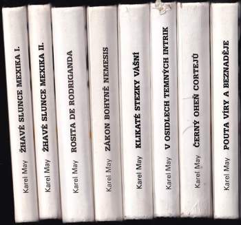 Tajemství starého rodu 1 - 8 KOMPLET Rosita de Rodriganda + Černý oheň Cortejů + V osidlech temných intrik + Klikaté stezky vášní + Pouta víry a beznaděje + Žhavé slunce Mexika 1 - 2 + Zákon bohyně Nemesis