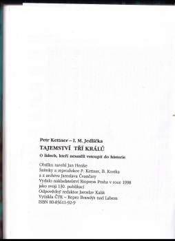 Ivan Milan Jedlička: Tajemství Tří králů