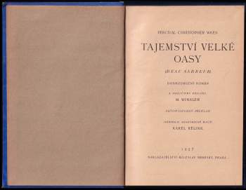 Percival Christopher Wren: Tajemství velké oasy