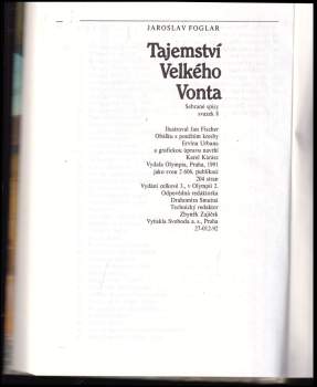 Jaroslav Foglar: Tajemství Velkého Vonta
