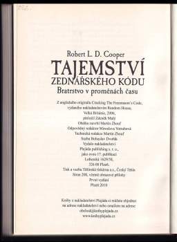 Robert L. D Cooper: Tajemství zednářského kódu