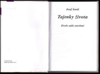 Josef Jonas: Tajenky života