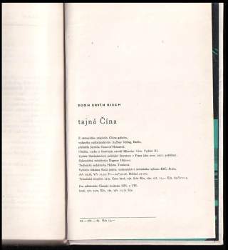 Egon Erwin Kisch: Tajná Čína