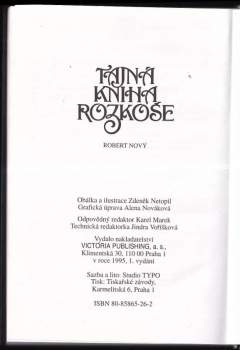 Robert Nový: Tajná kniha rozkoše