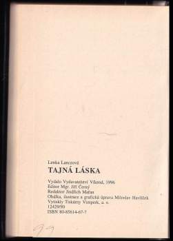 Lenka Lanczová: Tajná láska