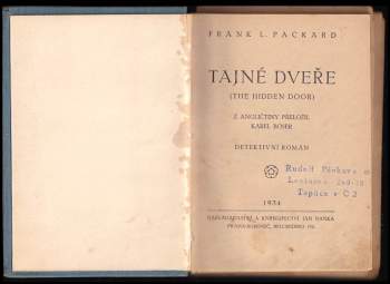 Frank L Packard: Tajné dveře
