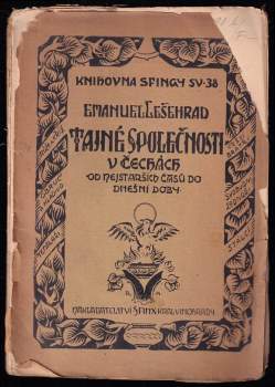 Tajné společnosti v Čechách od nejstarších časů do dnešní doby