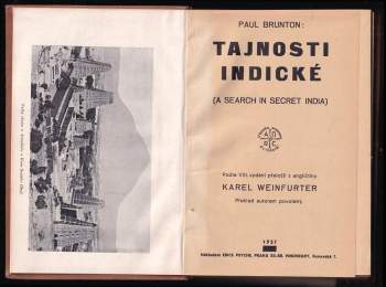 Tajnosti indické : (A search in secret India)
