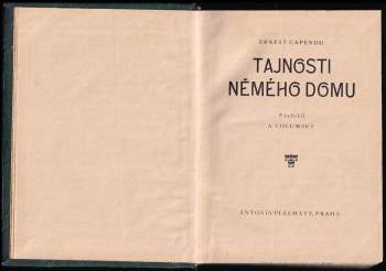 Ernest Capendu: Tajnosti němého domu