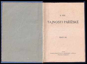 Eugène Sue: Tajnosti pařížské