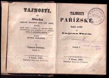Eugène Sue: Tajnosti pařížské