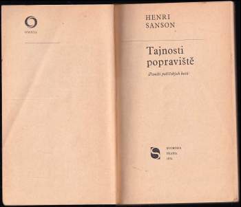 Charles Henri Sanson: Tajnosti popraviště