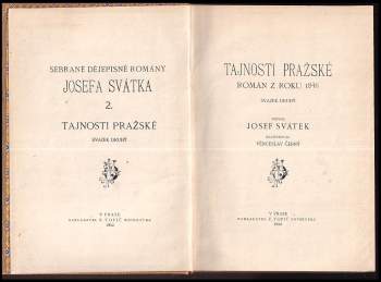 Josef Svátek: Tajnosti pražské