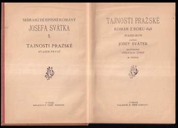 Josef Svátek: Tajnosti pražské
