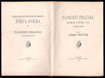 Josef Svátek: Tajnosti pražské