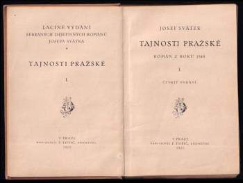 Josef Svátek: Tajnosti pražské