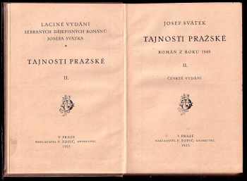 Josef Svátek: Tajnosti pražské