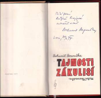 Bohumil Bezouška: Tajnosti zákulisí