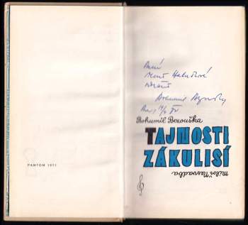 Bohumil Bezouška: Tajnosti zákulisí