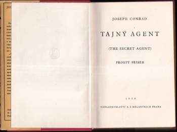 Joseph Conrad: Tajný agent