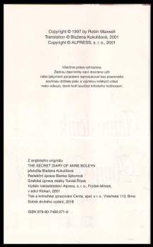 Robin Maxwell: Tajný deník Anny Boleynové