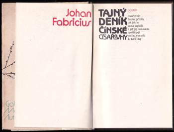 Johan Fabricius: Tajný deník čínské císařovny