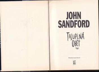 John Sandford: Tajuplná oběť