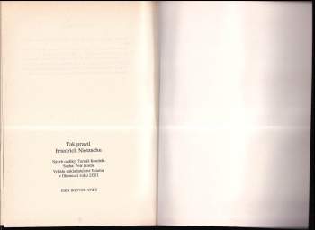 Friedrich Nietzsche: Tak pravil Friedrich Nietzsche