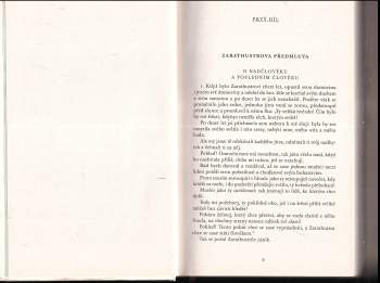 Friedrich Nietzsche: Tak pravil Zarathustra