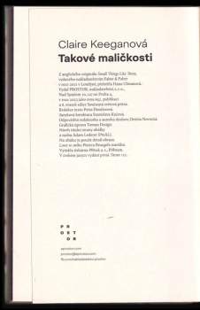 Claire Keegan: Takové maličkosti