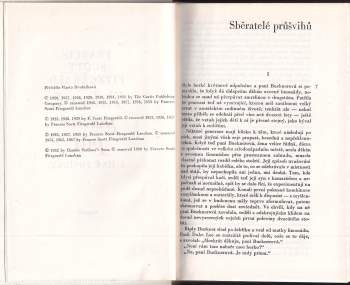 Francis Scott Fitzgerald: Takový pěkný pár a jiné povídky