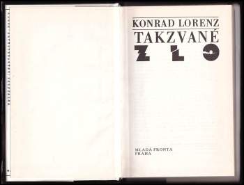 Konrad Lorenz: Takzvané zlo