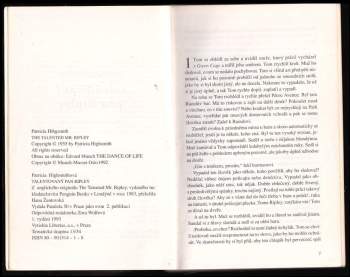 Patricia Highsmith: Talentovaný pan Ripley