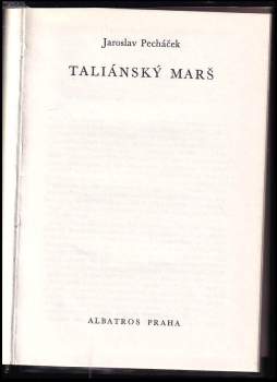 Jaroslav Pecháček: Taliánský marš