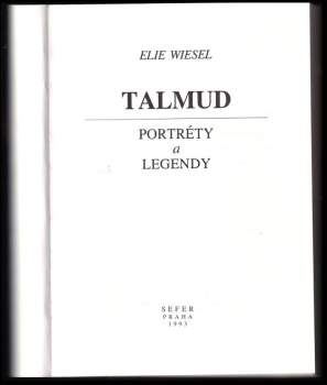 Elie Wiesel: Talmud