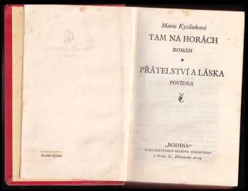 Marie Kyzlinková: Tam na horách