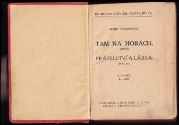 Marie Kyzlinková: Tam na horách