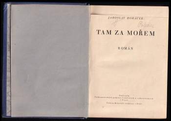 Jaroslav Horáček: Tam za mořem