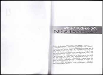 Milena Fucimanová: Tančila jsem v synagoze