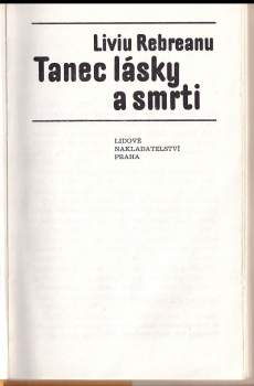 Liviu Rebreanu: Tanec lásky a smrti