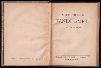 August Strindberg: Tanec smrti